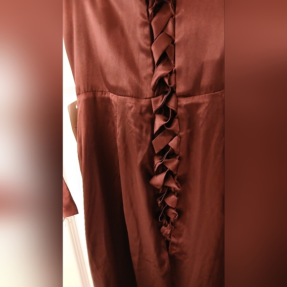 RSOETOO Strapless Bow Satin Prom Dress – Long Formal Evening Gown - Picture 11 of 13